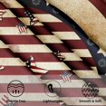 thumbnail image 2 of American Flag Tablecloth Round 60 Inch 4th of July Memorial Day Patriotic Table Cloth Wrinkle Resistant Rustic USA Independence Day Table Cover Decorative for Home Kitchen Dining Indoor Party Picnic, 2 of 5