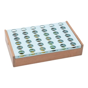 4 in A Row Game Four in A Row Family Board Game Wooden Connect Game Classic Strategy Game for Boys Girls Kids Adults Picnic