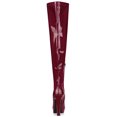 thumbnail image 4 of Unique Bargains Women's Patent Leather Platform Chunky Over Knee High Boots, 4 of 7