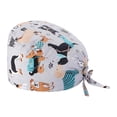 thumbnail image 1 of Unisex Scrub Hat Printed Cap for Doctors Comfortable Breathable Work Cap Beret Style for Casual Home Use, 1 of 2