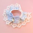 thumbnail image 2 of Cat Bib Decorative Soft Pretty Floral Print Pet Cat Bowknot Collar, 2 of 5