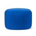 thumbnail image 1 of Gouchee Home Soleil Indoor/Outdoor Ottoman – Water-Repellent Blue Pouf with Polystyrene Bead Filling, Lightweight & Durable for Patio, Balcony, or Living Room, 1 of 6