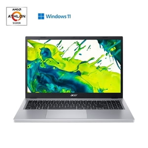 Restauré Acer Aspirez 3 15.6" FHD AMD Athlon AAN7120U, 8GB LPDDR5, 256GB SSD, Windows 11 (Argent) - Bien remis à neuf