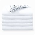thumbnail image 1 of Bare Home 5-Pack Fitted Sheets - Premium 1800 Collection - Ultra-soft - Deep Pocket - Twin, White, 1 of 7