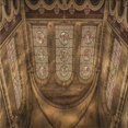 thumbnail image 1 of Ahgly Company Machine Washable Indoor Square Transitional Cinnamon Brown Area Rugs, 4' Square, 1 of 7