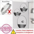 thumbnail image 4 of HSHDLDF Universal Pot Lid Organizer for Cabinet Upgraded Patented 3 Pack Pan Lids Organizers Inside Cabinet Door Wall Mount Pots Top Storage Organizer Rack Holder for Kitchen, Fits 6" to 13" (Black), 4 of 6