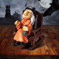 thumbnail image 1 of Halloween Witch Rocking Chair Home Table Decoration Man in Black Car Resin Decoration, 1 of 3