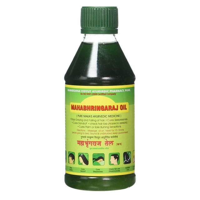 RVAP Mahabhringraj Oil 500ml | Pure indian MaKa's Ayurvedic Oil for Hair care | Enriched with various Indian herbs and ingredients (17 fl oz)
