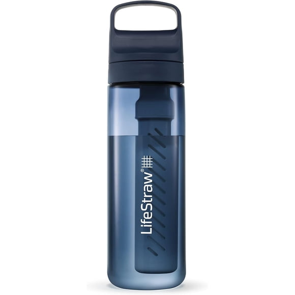 LifeStraw Go Series Filter Water Bottle, Aegean Sea, 22oz