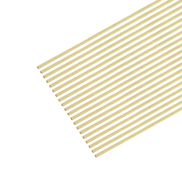 Unique Bargains 0.5mm x 250mm,Brass Round Wire,Assorted Half Hard Wire for Jewelry Making,20Pack