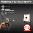 thumbnail image 2 of Chumajor 7.5-inch Mini Compound Bow Set, 12 Lbs Draw Weight, Suitable for Both Left and Right-handed Users, Includes 12 Arrows and Target Paper, Ideal for Target Shooting and Hunting Games, 2 of 10