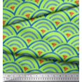 thumbnail image 3 of Soimoi Georgette Viscose Fabric Scales Geometric Print Fabric by Yard 42 Inch Wide, 3 of 3