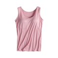 thumbnail image 4 of Camisole en Coton pour Femmes, Camisole Ajustable avec Soutien-Gorge Intégré, Tricot Extensible, 4 of 6