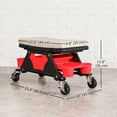 thumbnail image 3 of HOMCOM Tabouret de Mécanicien Roulant, Tabouret de Garage Capacité de 300 Lb, Gris, 3 of 10