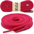 thumbnail image 2 of Solid Flat Shoelaces Hollow Thick Athletic Shoe Laces Strings 2 Pair, 2 of 7