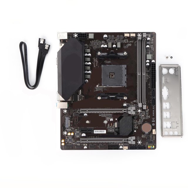 AM4 Motherboard, PCIE 4.0 Motherboard Computer Accessories Gaming Motherboard Dual Graphical Port For Office For Home For School
