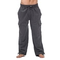 thumbnail image 2 of Pro Club Men's Heavyweight Fleece Cargo Pants, X-Large, Charcoal, 2 of 10