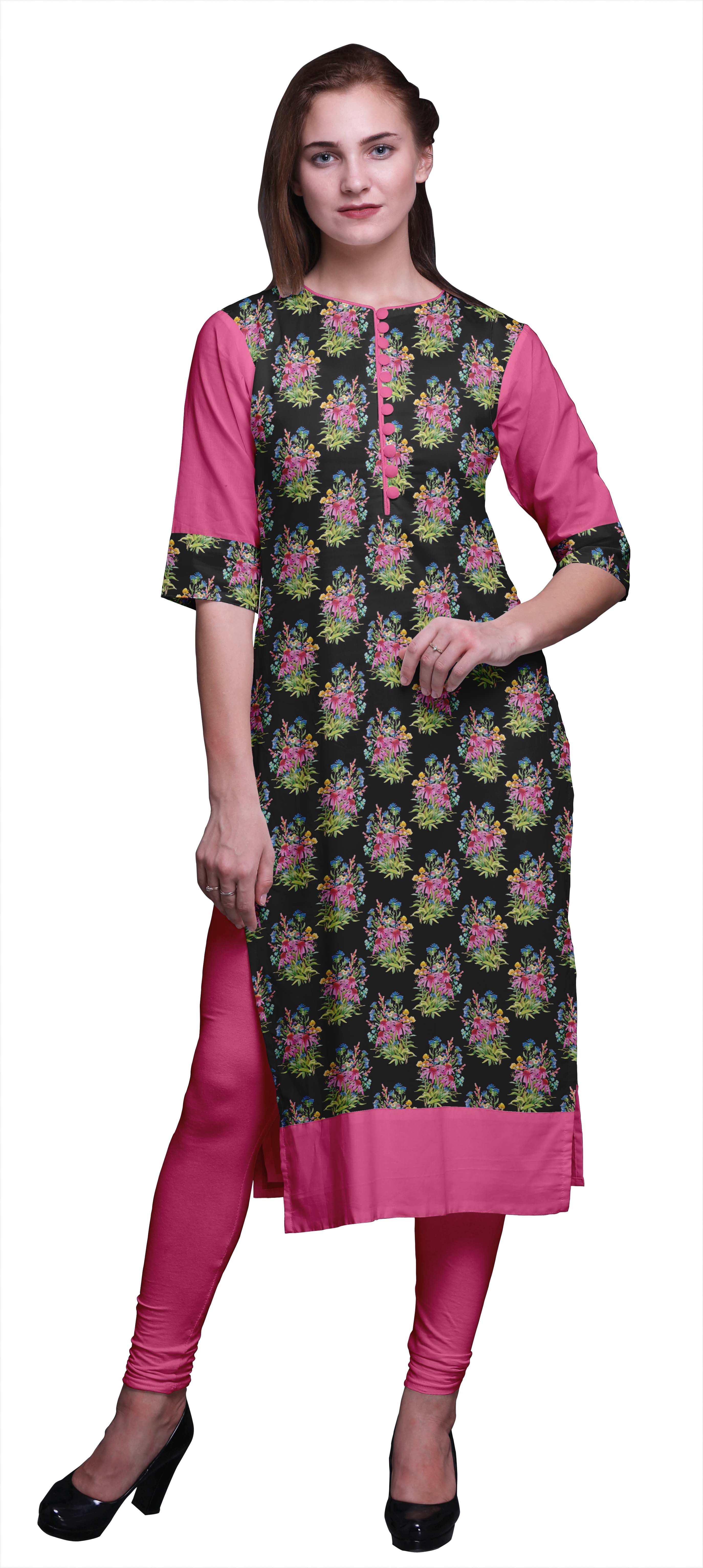 Bimba Straight Tunic Dresses For Women PrintedKurtiSummer Kurta