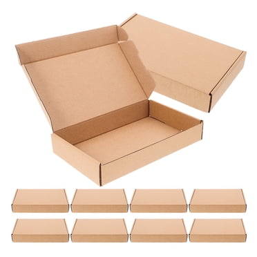 MOVTOTOP 10 Pcs Boîtes d'Expédition Boîtes d'Envoi en Papier Kraft Boîtes d'Emballage pour Petite Entreprise