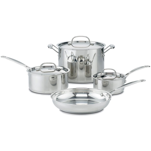 Cookware Set Cuisinart Chef's Classic Stainless Steel 7-Piece