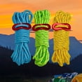 thumbnail image 2 of 8pcs 8m Camping Reflective Tent Rope Tent Accessories Drawstring Wind Rope Buckle Outdoor Camping Tent Rope Set, 2 of 7