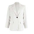 thumbnail image 4 of CEHVOM Mode Femmes Col Rabattu Manches Longues Manteau Cardigan Blouse Décontractée Liquidation, 4 of 5