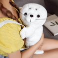 thumbnail image 3 of Xingzhi Mignon Sac à Dos en Forme de Phoque Sac en Peluche Animal Femelle Extérieur Ajustable Doux, 3 of 9