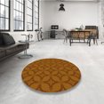 thumbnail image 4 of Ahgly Company Machine Washable Indoor Rectangle Transitional Orange Area Rugs, 8' x 12', 4 of 7