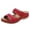 Red, variant on Women Summer Casual On Sandals for Women Wide Width Womens Sandals Open Toe Wedges Closed Toe Sandals Women Huarache Sandals Women Soft Sole Breathable Comfortable Wide Width Sandals for
