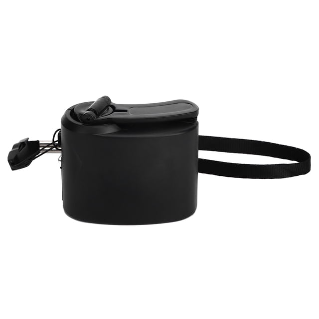 Chargeur USB Portable à Main, Chargeur de Téléphone à Manivelle USB avec Lumière LED Rouge, Boîtier Givré Translucide pour la Randonnée, pour le Camping Noir, Bleu