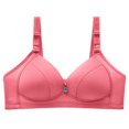 thumbnail image 2 of AherBiu Womens Plus Size Bras Large Bust Full Coverage Wireless High Supportive Bralette Solid Color Push up Bras, 2 of 7