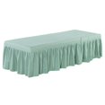 thumbnail image 1 of veasfak Jupe de Table de Massage SPA Housse de Lit de Beauté Lin Cantonnière Drap Vert Pâle, 1 of 6