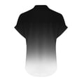 thumbnail image 3 of fatyb Womens Printed V Neck Tops Short Sleeve Button V Neck Tshirts Lightweight Summer Beach Blouses, 3 of 5
