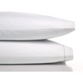 thumbnail image 3 of Vera Wang 400 Thread Count Sheet Set, Queen, White/Charcoal, 3 of 7