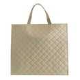 thumbnail image 1 of Walmart Large Quilted Reusable Shopping Bag, Grocery Tote Bag, Gold, 1 of 7