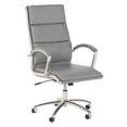 thumbnail image 1 of Echo High Back Leather Executive Chair in Light Gray, 1 of 8