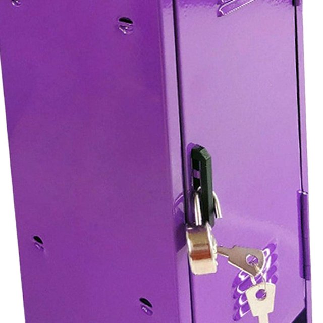 Langgg Small Makeup Storage Cabinet Vertical File Cabinet for Cotton Pad Entryway Purple