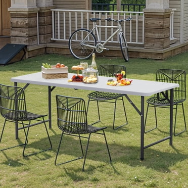 DEXTRUS 6FT Folding Table, White