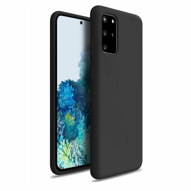 Samsung Galaxy S20 Case, Ultra Slim Soft TPU Silicone Anti-Scratch Shockproof Bumper Back Case Cover in a matte black finish. This lightweight and ultra-thin phone case adds only 0.3mm to the device, ensuring minimal bulk. Made with durable thermoplastic polyurethane (TPU), it offers full access to all ports and protects the phone from scratches, dust, and shocks. Ideal for users seeking a sleek and protective cover.