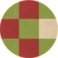 thumbnail image 1 of Ahgly Company Tapis Rond Lavable en Machine Intérieur Transitionnel Acajou Brun, 8 Pieds Rond, 1 of 7