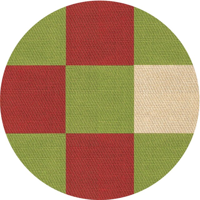 Ahgly Company Tapis Rond Lavable en Machine Intérieur Transitionnel Acajou Brun, 8 Pieds Rond