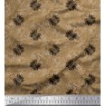 thumbnail image 1 of Soimoi Modal Satin Fabric Black Sketch Butterfly Printed Craft Fabric by The Yard 42 Inch Wide, 1 of 1