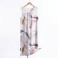 thumbnail image 1 of Hipattires Nuisettes Sans Manches pour Femmes Liquidation Longue Robe de Pyjama pour Femmes Blanche Nuisettes à Enfiler, 1 of 3