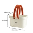 thumbnail image 3 of Yhmxh Panier de Douche de Bain Portable Panier de Rangement pour Houppette Panier de Rangement Organisation et Rangement Organisateurs et Rangement pour Salle de Bain Organisateurs et Rangement pour Garde-Robe, 3 of 6