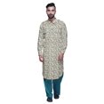 thumbnail image 2 of Atasi Kurta Pathani pour Hommes à Col Classique à Manches Longues Salwar Ensemble de Kurta de Mariage, 2 of 5
