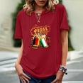 thumbnail image 2 of XZNGL Womens Summer Tops Short Sleeve Prost Womens Summer Print O-Neck T Shirts Short Sleeve Tops Blouse Womens T Shirts for Summer Womens Shirts Summer Womens Summer Shirts, 2 of 7