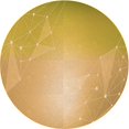thumbnail image 1 of Ahgly Company Machine Washable Indoor Round Transitional Saffron Yellow Area Rugs, 6' Round, 1 of 7