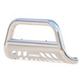 thumbnail image 2 of Aries 35-3014 Bull Bar  Polished; Stainless Steel; 3 Inch Diameter; With Brushed Stainless Skid Plate; With Track Mounting System For Light Mounts, 2 of 2