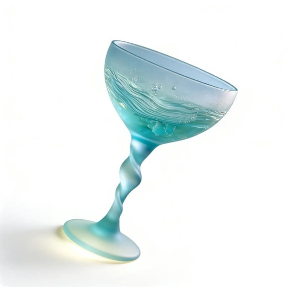 Miogawg Wave Sea Glass Wine Glass