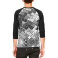 thumbnail image 2 of Non-Metallic Disco Ball Mens Raglan T Shirt, 2 of 2